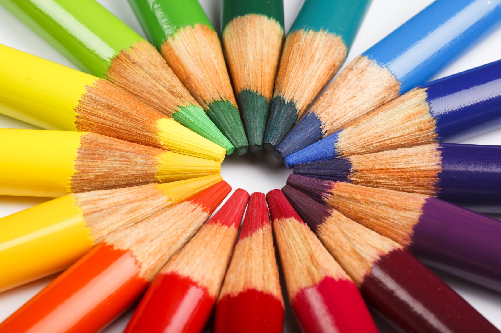 Colored pencil wheel