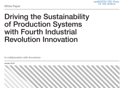 White Paper: Driving the Sustainability of Production Systems with Fourth Industrial Revolution Innovation