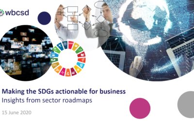 Making the SDGs actionable for business: Insights from sector roadmaps (AM)